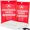 Prepared Hero Emergency Fire Blanket - 2 Pack - Fire Suppression for Kitchen, 39” x 39” Fiberglass Fire Blanket for Home