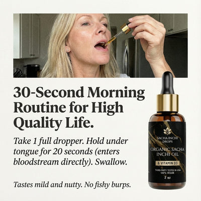 Athera Drops | Organic Sacha Inchi Oil - The Liquid Gold for Stiff Joints