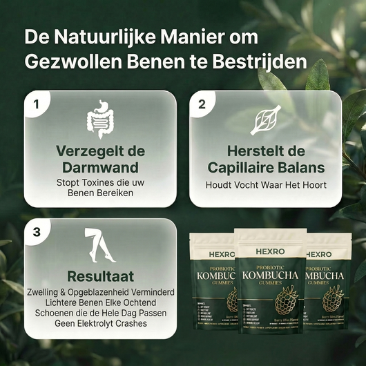 Probiotische Kombucha Gummies  Voor Gezwollen Benen