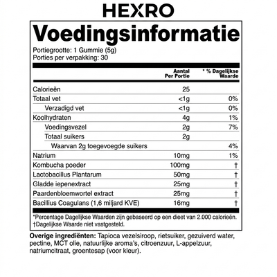 Probiotische Kombucha Gummies  Voor Gezwollen Benen