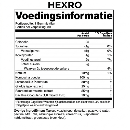 Probiotische Kombucha Gummies  Voor Gezwollen Benen