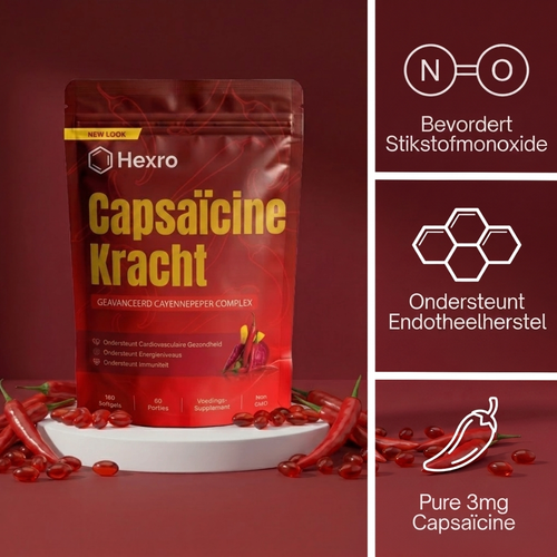 Cayennepeper Capsules met Capsaïcine